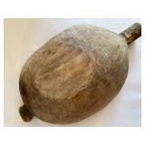 Vintage Primitive Hand-Carved Wooden Dough Bowl