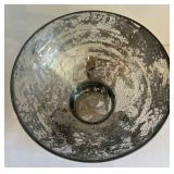 Set of 3 Metal Claw Decorative Goblets with Glass Bowls