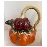 Halloween Pumpkin Ceramic Collection with Plates and Salt Shakers