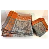 Set of 32 Williams-Sonoma Autumn Themed Linen Napkins
