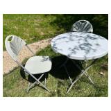 Outdoor 3-Piece Folding Table and Chairs Set by Vingli