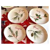 Holiday Dinnerware and Textile Set with Seasonal Designs including Villeroy & Boch