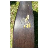 Antique Wall Mirror with Dark Wood Frame