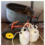 Used Agri-Fab Broadcast Spreader with Dual Spray Tanks