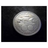 1892 Columbian Exposition Silver Half Dollar Comemmorative. First /comemmorative Minted In USA