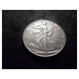 1939 D Walking LIberty Silver Half Dollar
