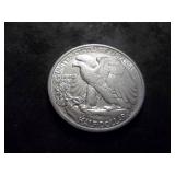 1939 D Walking LIberty Silver Half Dollar