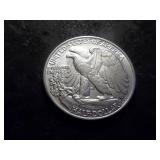 1945 Walking LIberty Silver Half Dollar