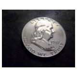 1957 Franklin Silver Half Dollar Proof