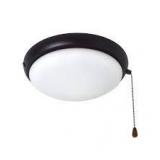 Lot of Hampton Bay 2-Light Oil Rubbed Bronze Ceiling Fan Moon LED Light Kit  Customer Returns See Pictures