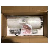 Cayden 6.5 in 1-Light Brushed Nickel Shaded Pendant Light with Clear Plus Etched Opal Glass Shade, No Bulbs Included    Customer Returns See Pictures