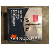 Hampton Bay Castleford 5-Light Oil Rubbed Bronze Transitional Classic Chandelier for Dining Areas with No Bulbs Included Customer Returns See Pictures