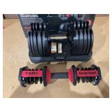FitRx SmartBell, Quick-Select Adjustable Dumbbell for Home Gym, 5-52.5 lbs