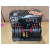 FitRx SmartBell, Quick-Select Adjustable Dumbbell for Home Gym, 5-52.5 lbs