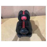 FitRx SmartBell, Quick-Select Adjustable Dumbbell for Home Gym, 5-52.5 lbs