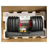FitRx SmartBell, Quick-Select Adjustable Dumbbell for Home Gym, 5-52.5 lbs