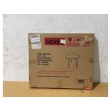 Side Table with Oval-Shaped Tabletop and Splayed Wooden Legs