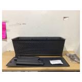 Keter 19.4" x 44.9" x 29.8" Resin Durable Raised Garden Bed with Self-Watering Drainage Planter Box