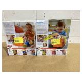 LOT OF 2 Fisher Price Laugh & Learn Smart Stages Puppy Plush