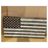 Open Road Brands American Flag Distressed Wood Wall Art