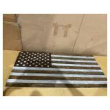 Open Road Brands American Flag Distressed Wood Wall Art