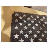 Open Road Brands American Flag Distressed Wood Wall Art