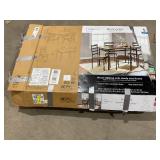 Mainstays Louise Traditional 5-Piece Wood & Metal Dining Set, Deep Walnut