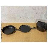 Lodge Cast Iron Seasoned 5-Piece Set with Skillet, Griddle & Dutch Oven