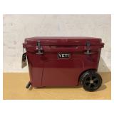 YETI Tundra Haul Wheeled Hard Cooler Wild Vine Red