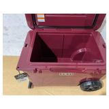 YETI Tundra Haul Wheeled Hard Cooler Wild Vine Red