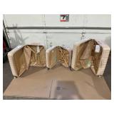 iFLY Hardside Luggage Fibertech 3 Piece Set, 20" Carry-on Luggage, 24" Checked Luggage and 28" Checked Luggage, Champagne