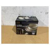 Thyme & Table 12-Piece Cream Ribbed Stoneware Dinnerware Set, Service for 4, Aden Collection