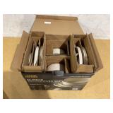 Thyme & Table 12-Piece Cream Ribbed Stoneware Dinnerware Set, Service for 4, Aden Collection