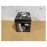 Thyme & Table 12-Piece Cream Ribbed Stoneware Dinnerware Set, Service for 4, Aden Collection