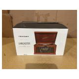 Crosley CR42D-PA Lancaster 3-Speed Turntable with Radio, CD/Cassette Player, Aux-in and Bluetooth