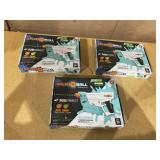 LOT OF 3 Splat-R-Ball Dude Perfect Gel Water Bead Full Auto Blaster Kit Glow-in-the-Dark Green