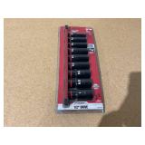 Milwaukee Tool 9 pc. SHOCKWAVE Impact Duty 1/2 in. Drive SAE Deep Well 6 Point Socket Set
