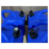 LOT OF 4 Scepter Flow Control 5 Gallon Water Jug with Spigot, Leak-Proof Heavy Duty Water Can for Camping Supplies