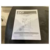 Loco 22.5 Inch SmartTemp Kettle Charcoal Grill in Black with Stand