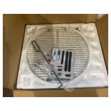 Loco 22.5 Inch SmartTemp Kettle Charcoal Grill in Black with Stand