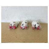 LOT OF 3 Multipet Lamb Chop Dog Plush Toy - Squeaky Toy for All Dogs
