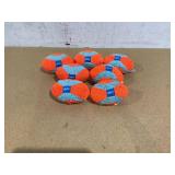 LOT OF 7 Chuckit Indoor Fetch Fumbler Soft Chenille Football Dog Toy