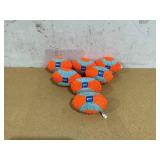 LOT OF 7 Chuckit Indoor Fetch Fumbler Soft Chenille Football Dog Toy