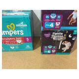LOT OF 5 Miscellaneous Diapers