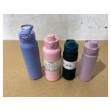 LOT OF 4 Simple Modern Water Bottles