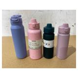 LOT OF 4 Simple Modern Water Bottles