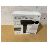 Sharper Image® Powerboost® Deep Tissue Percussion Massager Version 3.0, Massage Gun w/ 5 Attachments, 6 Speed Settings