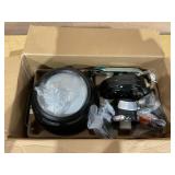 Mainstays 42 Inch Hugger Indoor Ceiling Fan with Light Kit, Black, 4 Blades