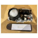 Mainstays 42 Inch Hugger Indoor Ceiling Fan with Light Kit, Black, 4 Blades