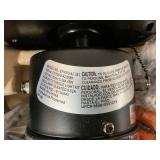 Mainstays 42 Inch Hugger Indoor Ceiling Fan with Light Kit, Black, 4 Blades